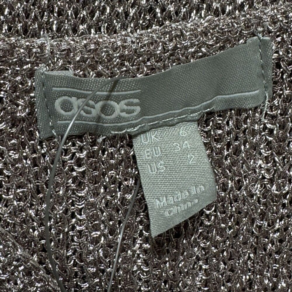 ASOS Ribbed Two-Piece Set in Light Gray - Picture 13 of 14